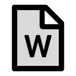 File Word SVG Icon